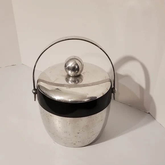 Vintage MCM 1950s Kromex Art Deco ATOMIC Ice Bucket - Picture 2 of 10